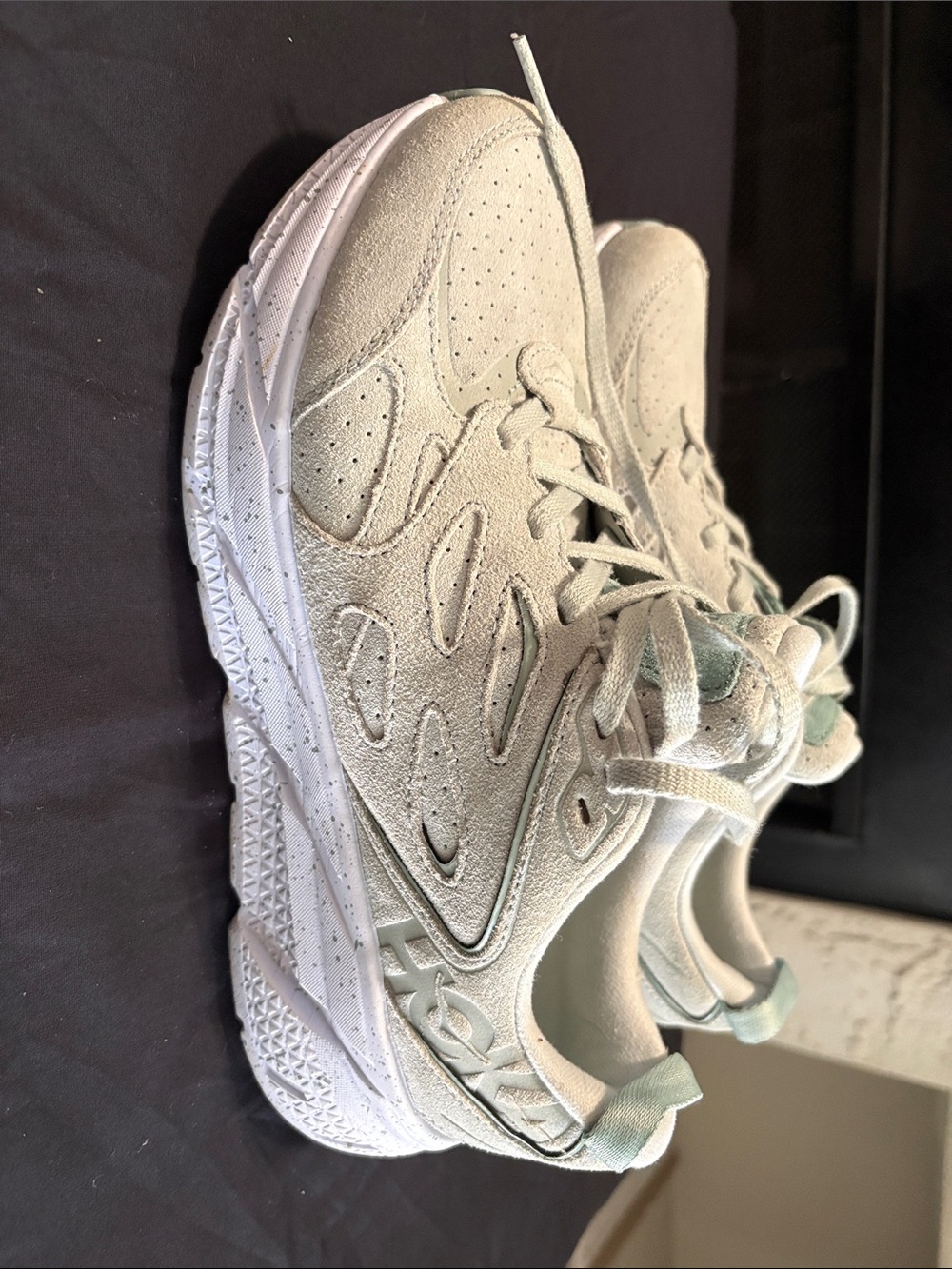 Hoka Women's Sneakers in Light Sage with Mint Accents - Picture 4 of 10